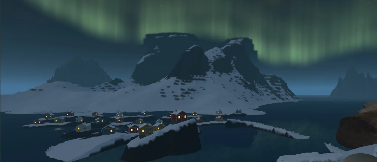 Where Snow Forgets — snowy settlement in development